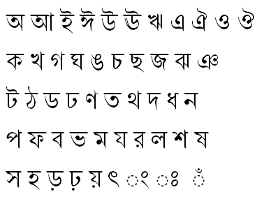 Shonar Bangla Bangla Font
