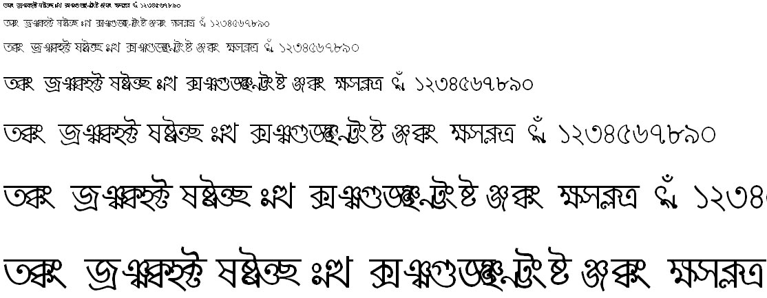 BN-TT-Durga Bangla Font