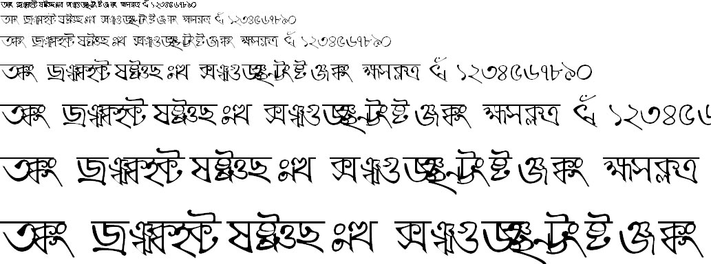BN-TT-Kaali Bangla Font