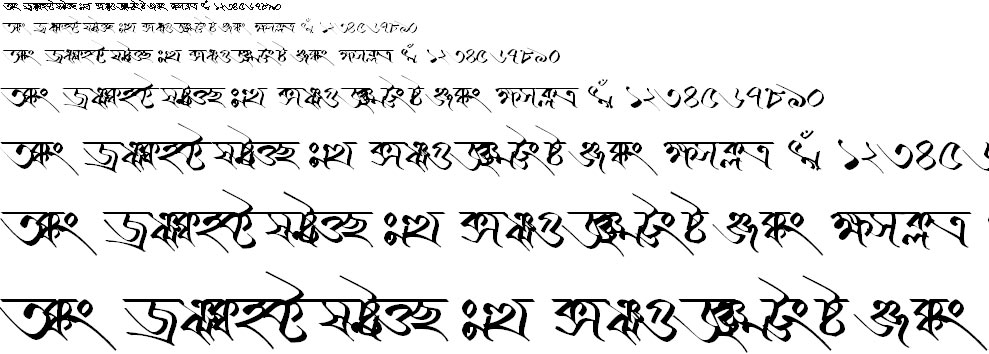 BN-TT-Kailash Bangla Font