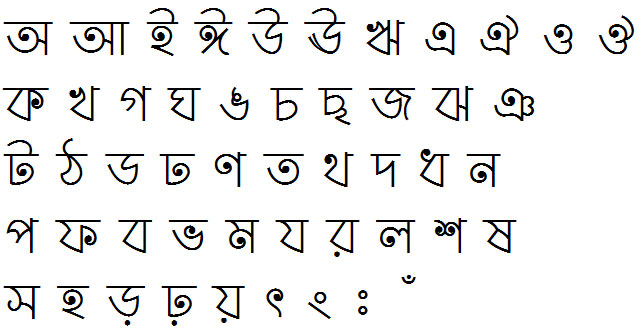 Charukola Round Head Bangla Font